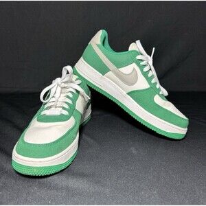 Nike By You Air Force 1 Low Green White Canvas Ltd Edition Mens 10 DZ3638-900